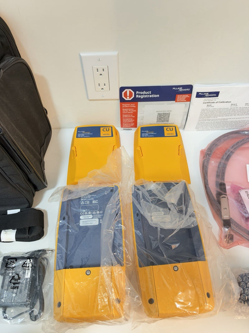 FLUKE NETWORKS DSX2-5000 LAN CABLE CERTIFIBER TESTER CALIBRATED 2024 NEW