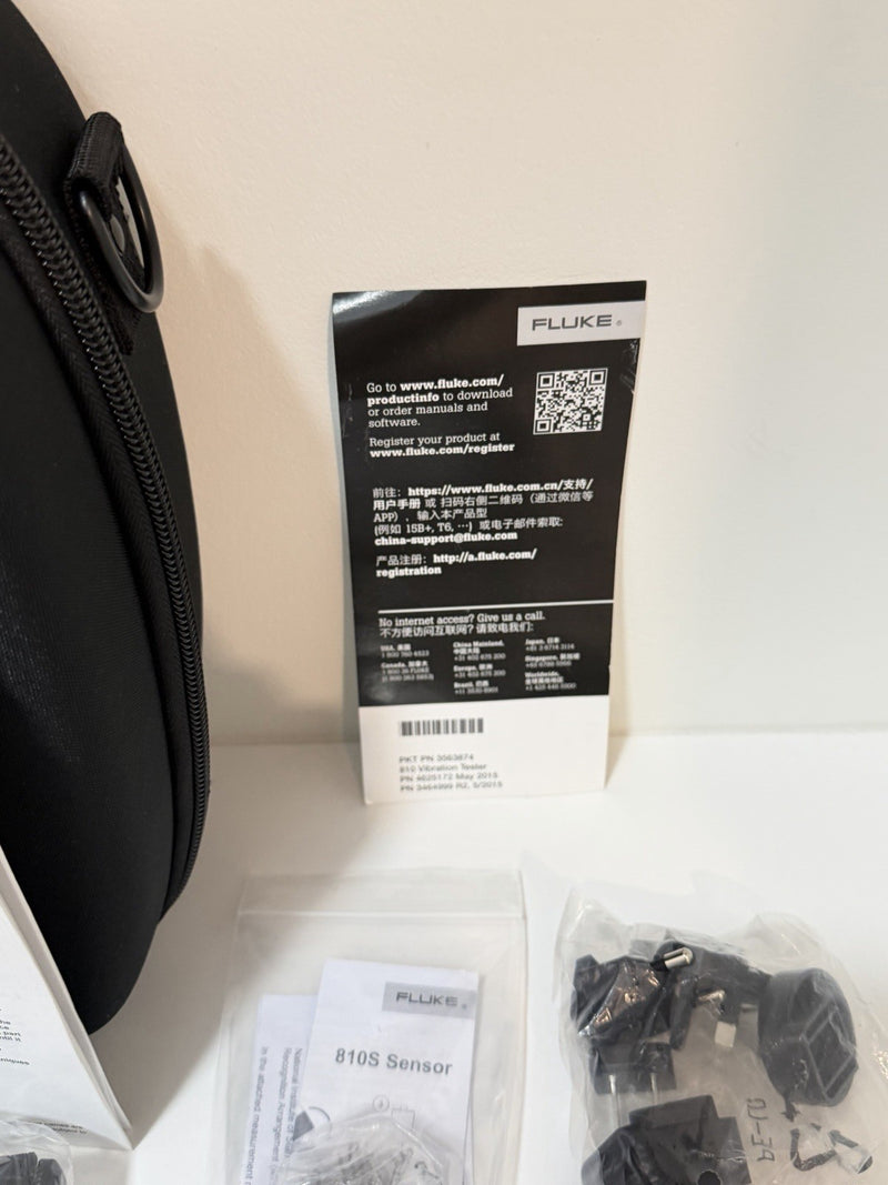 FLUKE 810 VIBRATION TESTER KIT & ACCESSORIES