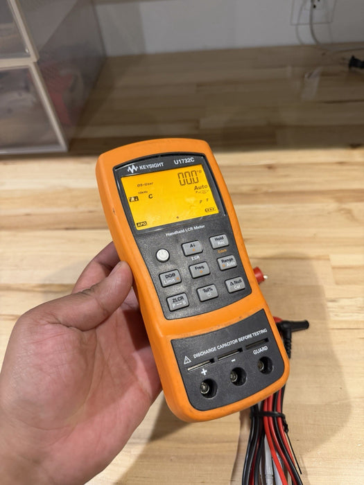 KEYSIGHT U1732C HANDHELD LCR METER WITH LEADS TESTED