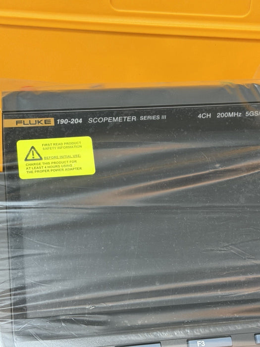FLUKE 190-204-III S DIGITAL OSCILLOSCOPE 4CH 200MHZ 5GS/S (CALIBRATED 2025) NEW
