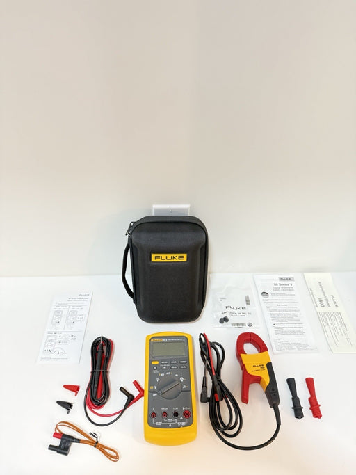 FLUKE 87 V MULTIMETER COMBI KIT W/ i400 CLAMP & LEADS - SHIPS FAST (NEW)