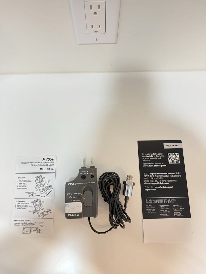 FLUKE PV350 PRESSURE VACUMM TRANSDUCER MODULE TESTED