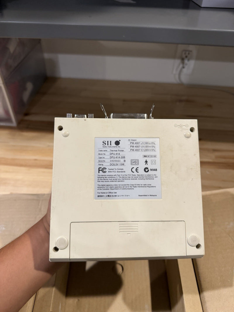 SEIKO SII DPU-414 THERMAL PRINTER + POWER SUPPLY TESTED
