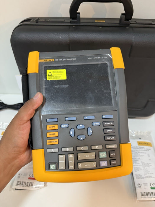 FLUKE 190-504 SCOPEMETER 5GS/S 4CH 500MHZ TESTED
