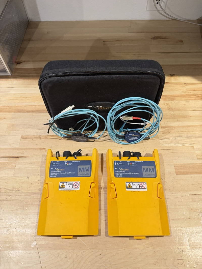 FLUKE NETWORKS CFP-MM CERTIFIBER PRO MM FIBER MODULE SET DSX-5000 8000 VERSIV