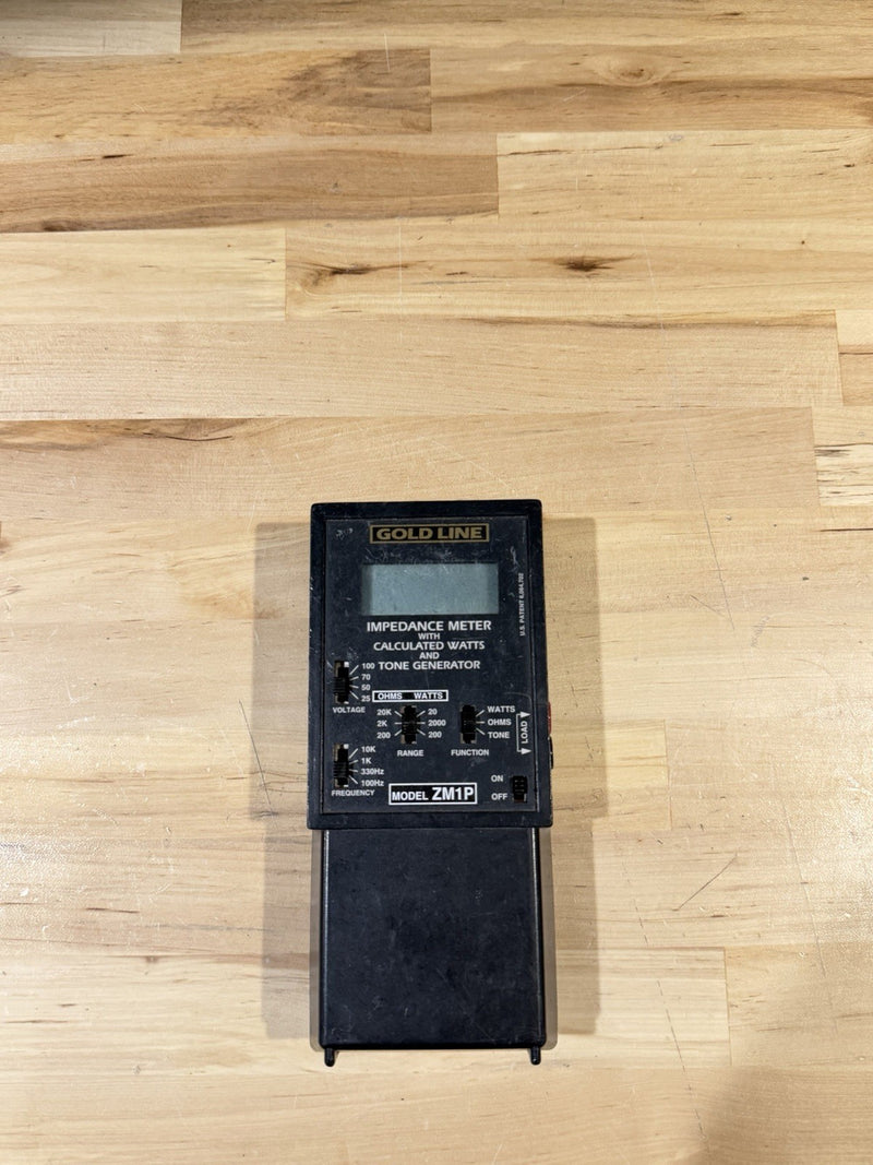 GOLDLINE ZM1P IMPEDANCE METER WITH LEADS FOR PARTS