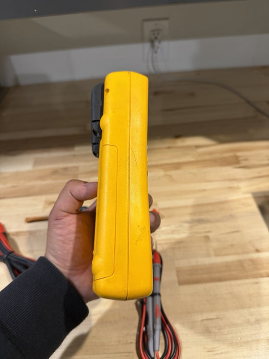 FLUKE 189 TRUE RMS MULTIMETER WITH LEADS AND CLIPS TESTED