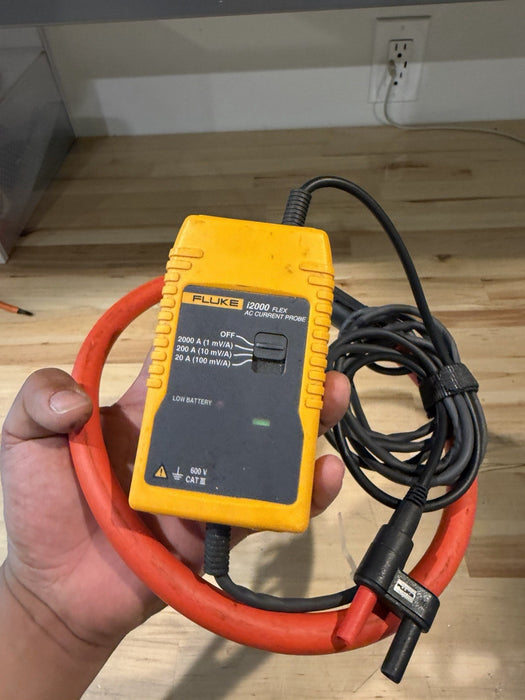 FLUKE I2000 IFLEX AC CURRENT PROBE TESTED