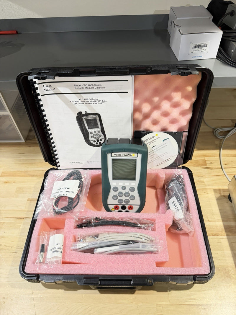 YOKOGAWA MODEL YPC4010 PRESSURE CALIBRATOR KIT WITH LEADS TESTED