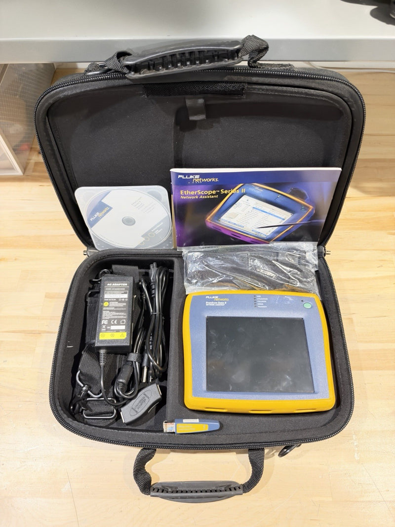 FLUKE NETWORKS ETHERSCOPE SERIES II NETWORK ASSISTANT KIT - SHIPS FAST