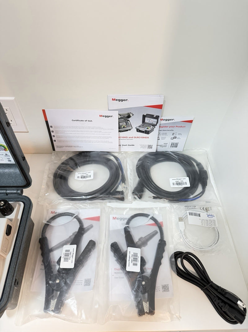 MEGGER DLRO10HDX DIGITAL LOW RESISTANCE OHMMETER KITCALIBRATED 2025