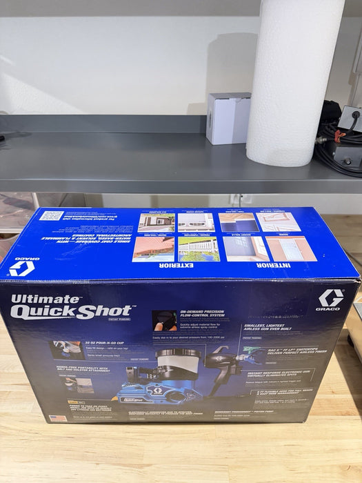 GRACO 826308 ULTIMATE QUICK-SHOT AIRLESS PAINT SPRAYER (NEW FACTORY SEALED) NEW