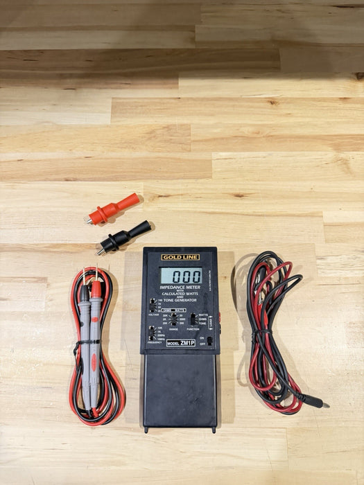 GOLDLINE ZM1P IMPEDANCE METER W/LEADS (TESTED) SHIPS FAST