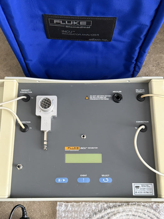 FLUKE BIOMEDICAL INCU INCUBATOR ANALYZER WITH SENSOR CALIBRATED 2024
