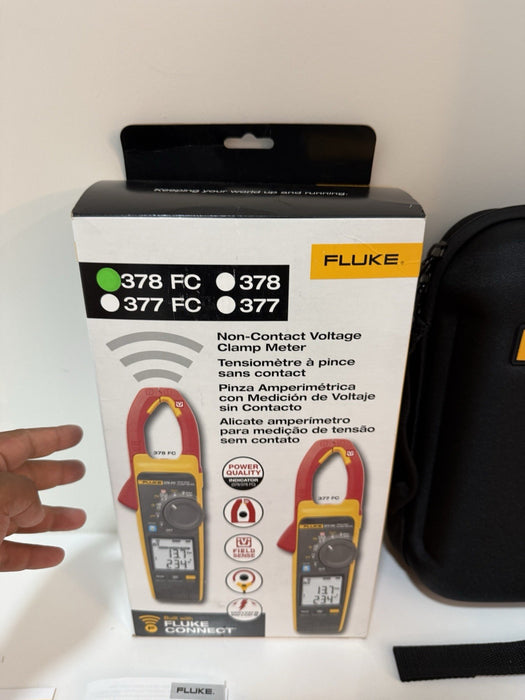 FLUKE 378 FC NON-CONTACR VOLTAGE CLAMP METER CALIBRATED 2025 NEW SEALED