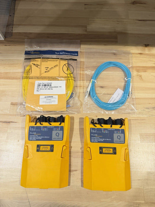 FLUKE NETWORKS CFP-Q CFP-QUAD CERTIFIBER PRO SM MM FIBER OLTS MODULE SET - TESTE