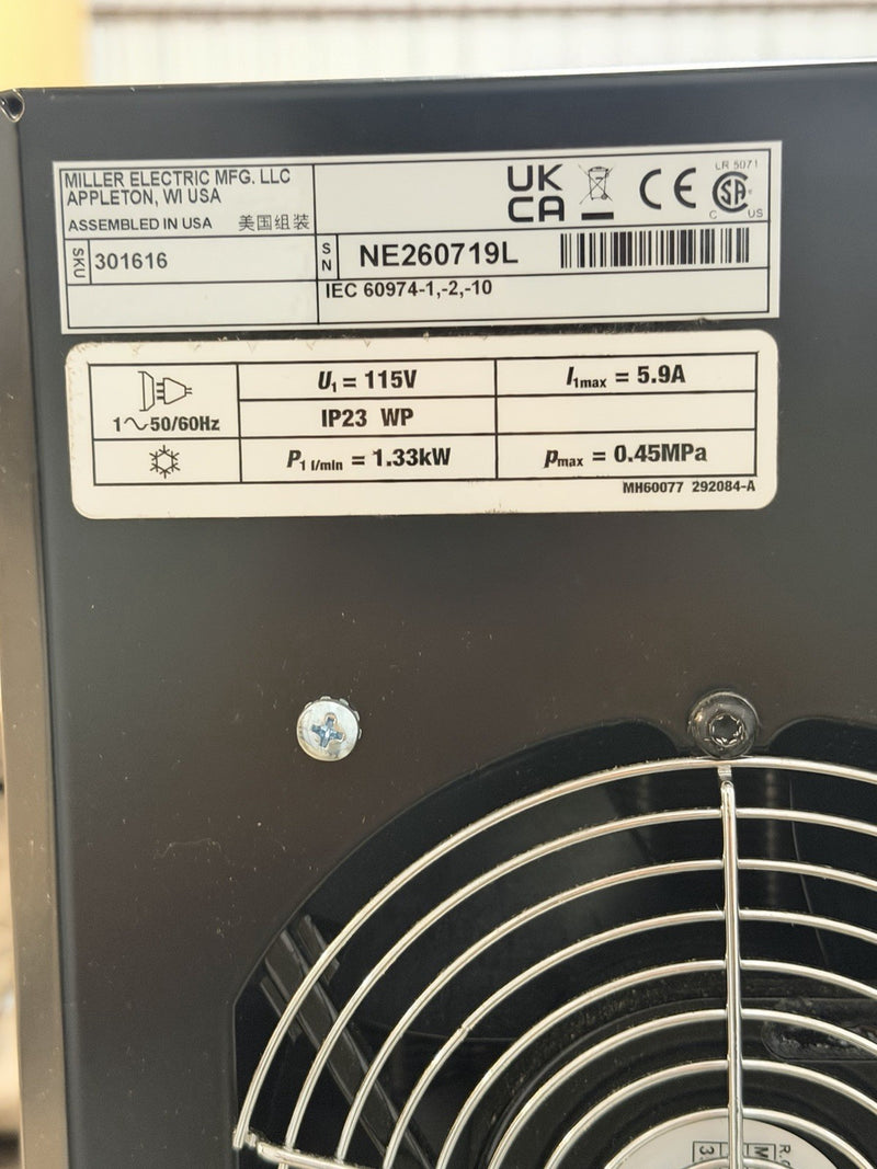 MILLER COOLMATER 1.3 115V TIG COOLER 301616 (NEW SEALED) FREE SHIPPING
