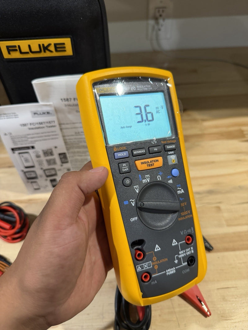 FLUKE 1587 FC 2 IN 1 HANDHELD DIGITAL INSULATION MULTIMETER