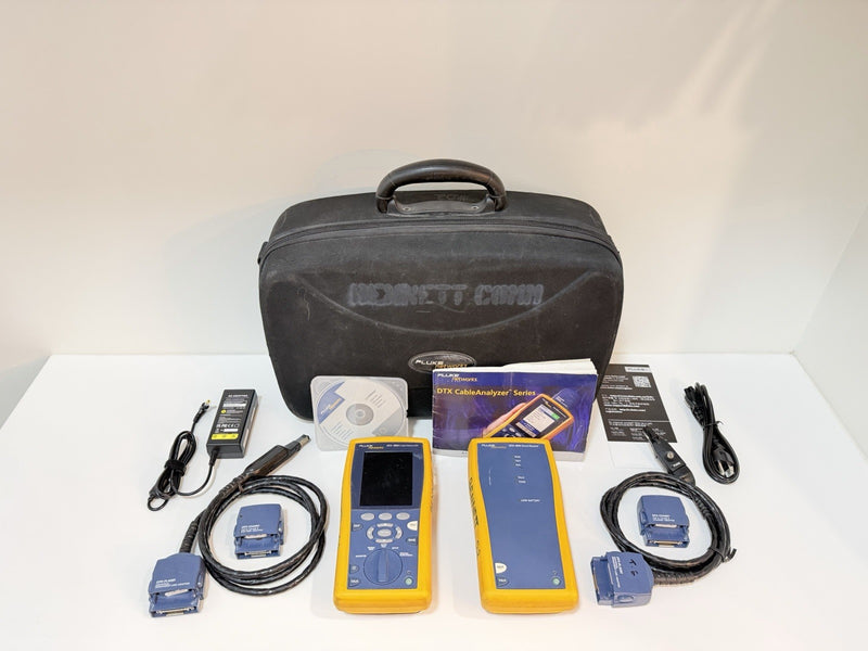 FLUKE NETWORKS DTX-1800 DTX CABLE ANALYZER KIT & PLA001 TESTED