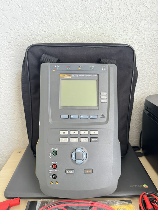 FLUKE ESA612 ELECTRICAL SAFETY ANALYZER 115V WITH ACCESSORIES & BAG