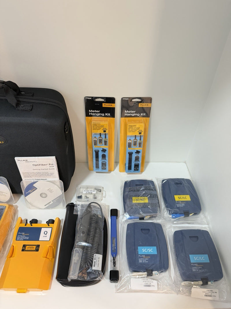 FLUKE NETWORKS OFP2-100-QI OPTIFIBER PRO QUAD OTDR V2 KIT (NEW SEALED) TESTED