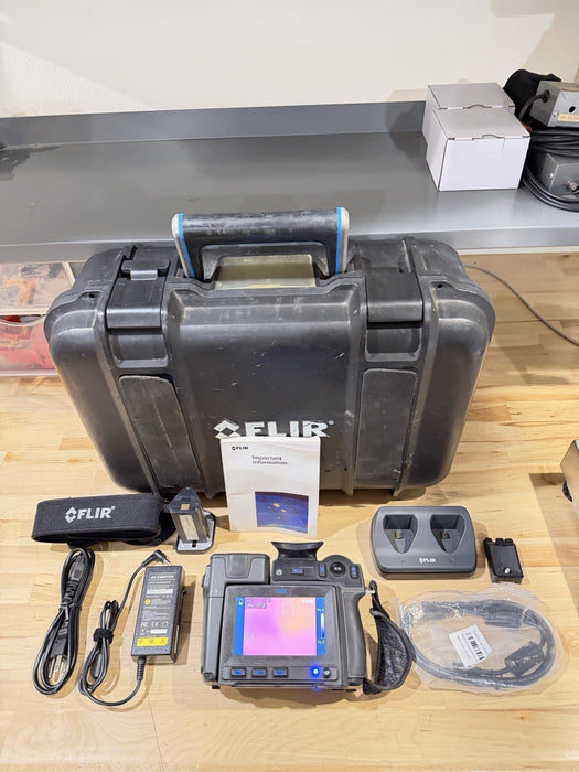 FLIR T640 THERMAL IMAGING CAMERA WITH ACCESSORIES TESTED