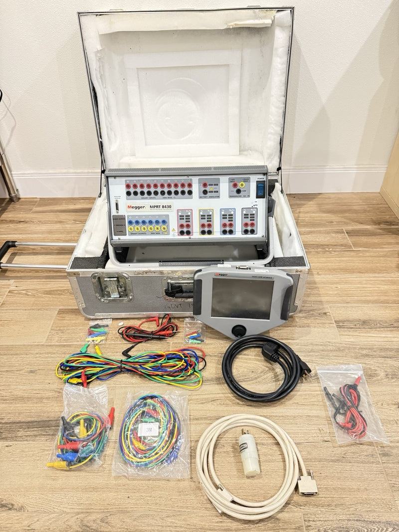 MEGGER MPRT8430 PROTECTIVE RELAY TESTING SYSTEM & TOUCHVIEW INTERFACE FOR PARTS