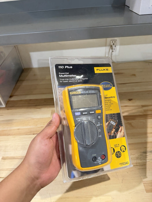 FLUKE 110 PLUS ESSENTIAL MULTIMETER WITH LEADS