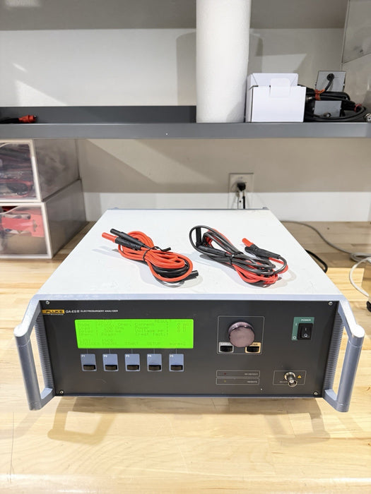 FLUKE QA-ES II ELECTROSURGERY ANALYZER W/ LEADS & CLIPS (TESTED) FREE SHIPPING