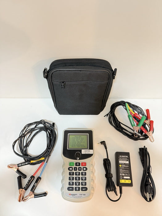 MEGGER TTR100 SINGLE PHASE TRANSFORMER TURN RATIO TEST SET TESTED