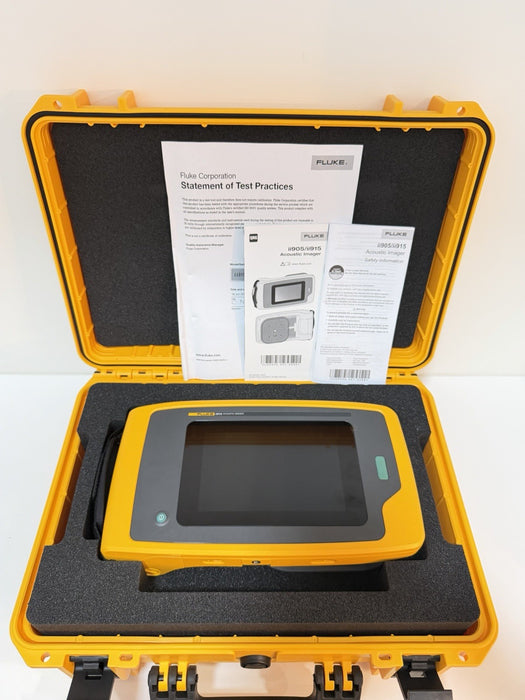 FLUKE ii915 ACOUSTIC IMAGER2-100KHZ W/LEAKQ PDQ MECQ & WIFI (CALIBRATED 2025)NEW