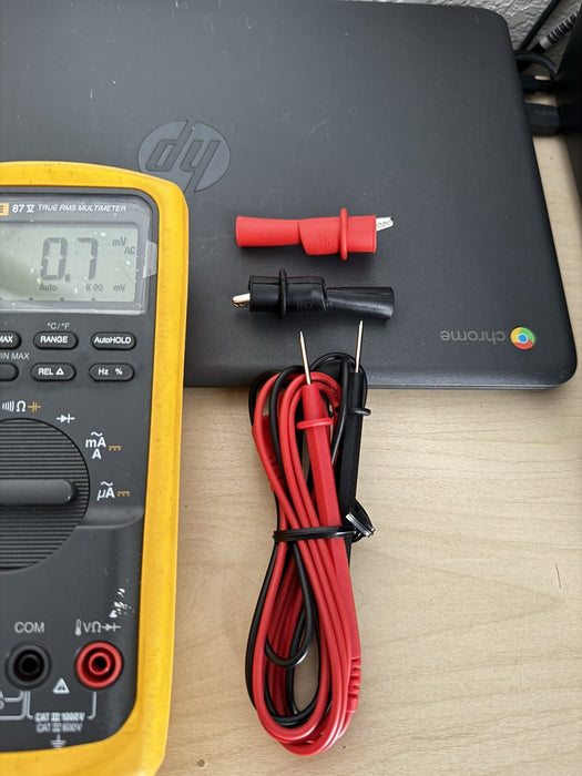 FLUKE 87V TRUE RMS MULTIMETER W /LEADS - FREE SHIPPING (TESTED)