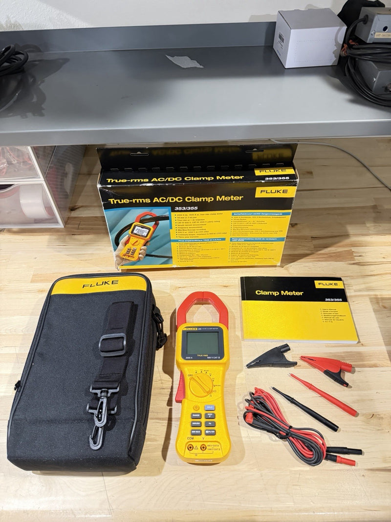 FLUKE 355 AC/DC CLAMP METER 2000A TESTED