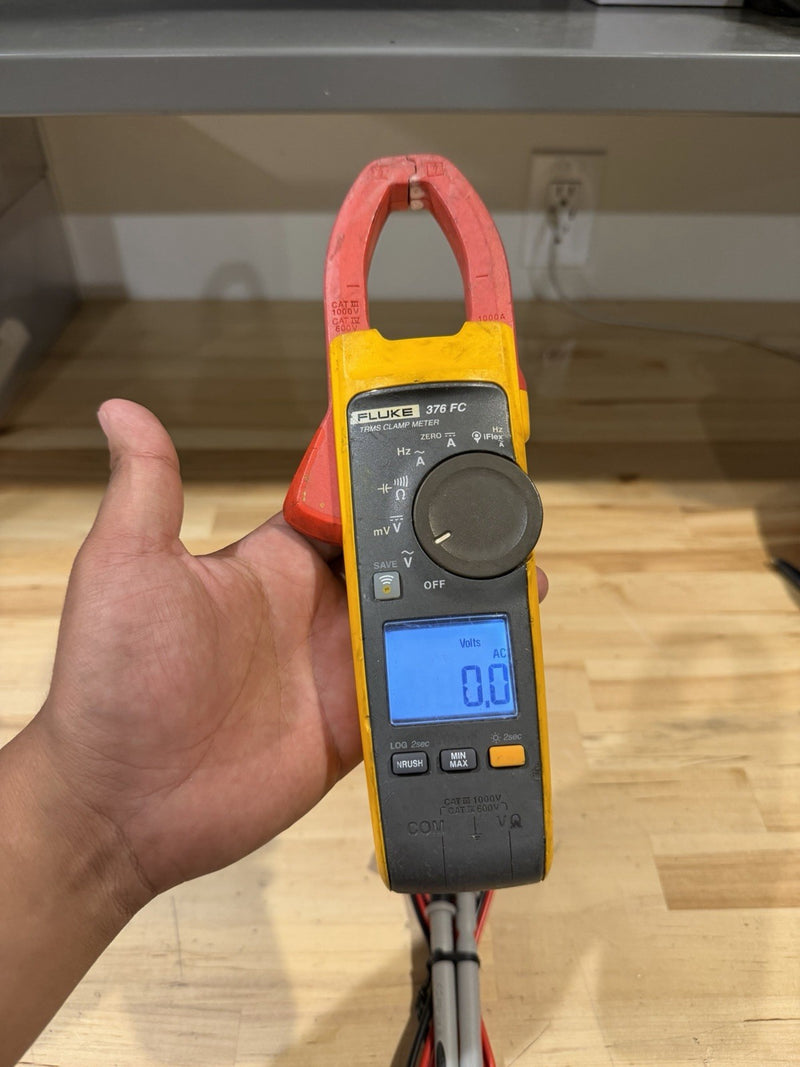 FLUKE 376FC WIRELESS TRUE RMS AC/DC CLAMP METER WITH LEADS