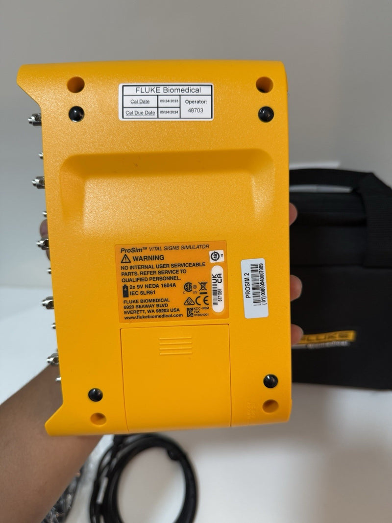 FLUKE BIOMEDICAL PROSIM 2 VITAL SIGNS SIMULATOR WITH CHARGEE CALIBRATED 2024