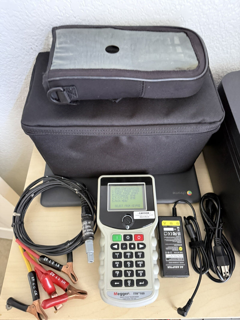 MEGGEE TTR100 SINGLE & THREE PHASE TRANSFORMER TURN-RATIO TEST