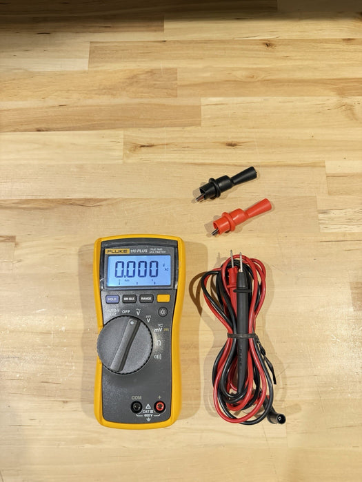 FLUKE 110 TRUE RMS MULTIMETER W/ LEADS - SHIPS FAST