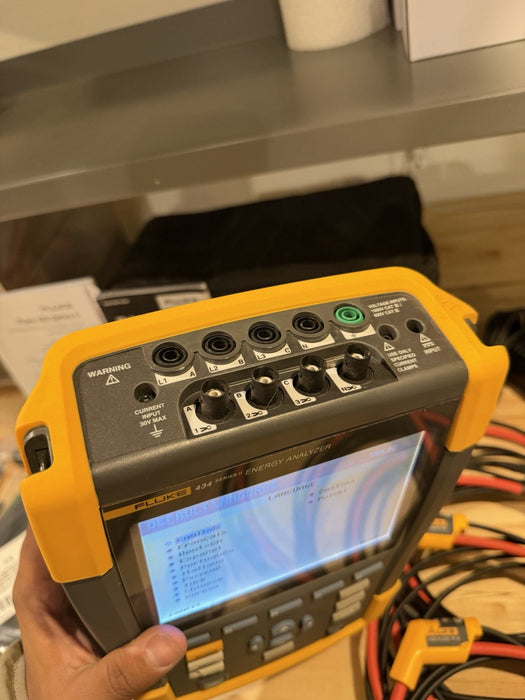 FLUKE 434 SERIES II ENERGY ANALYZER KIT W/ACCESSORIES - SHIPS FREE (TESTED)