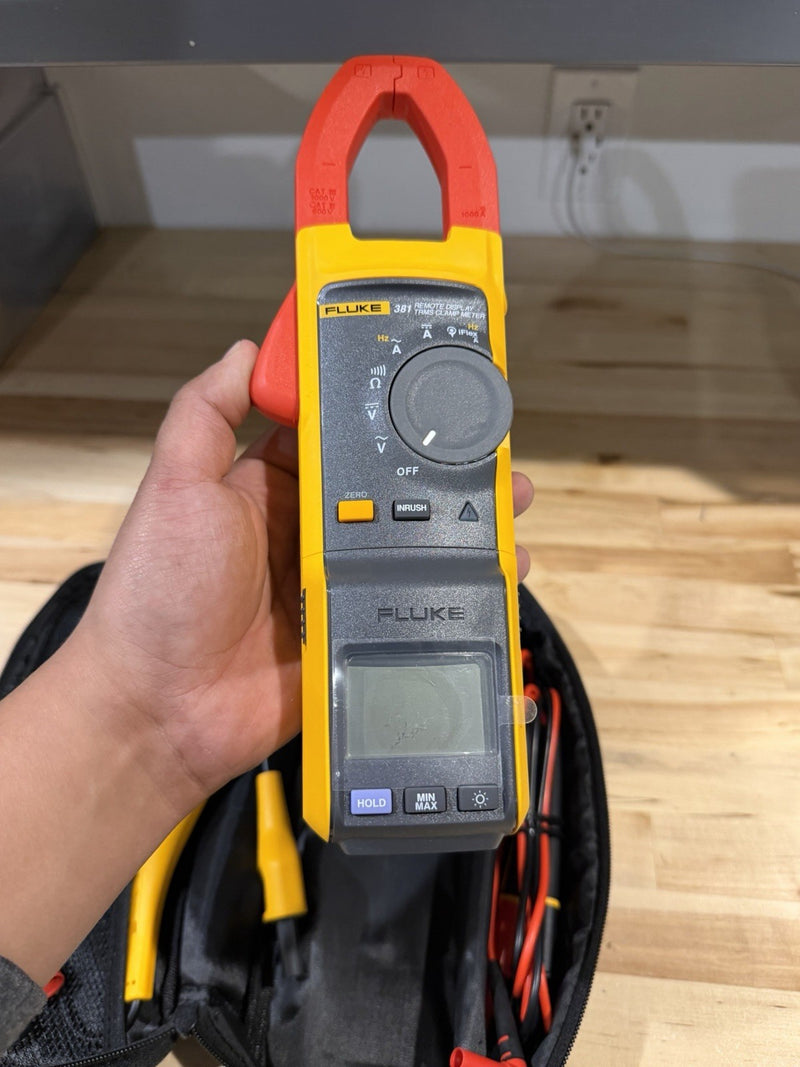 FLUKE 381 REMOTE DISPLAY TRUE RMS AC/DC CLAMP METER WITH IFLEX