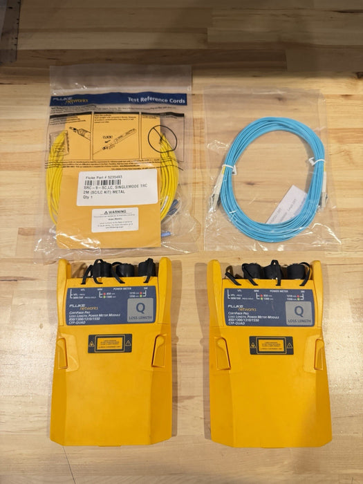 FLUKE NETWORKS CFP-Q CFP-QUAD CERTIFIBER PRO SM MM FIBER OLTS MODULE SET - TESTE