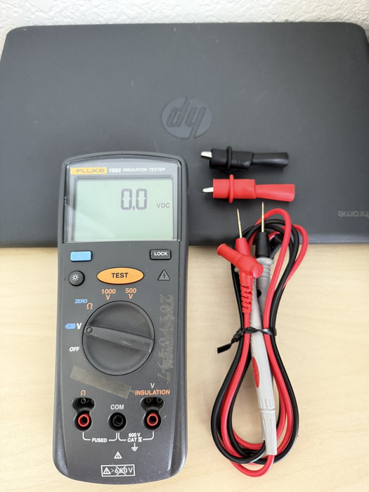 FLUKE 1503 INSULATION RESISTANCE METER TESTED