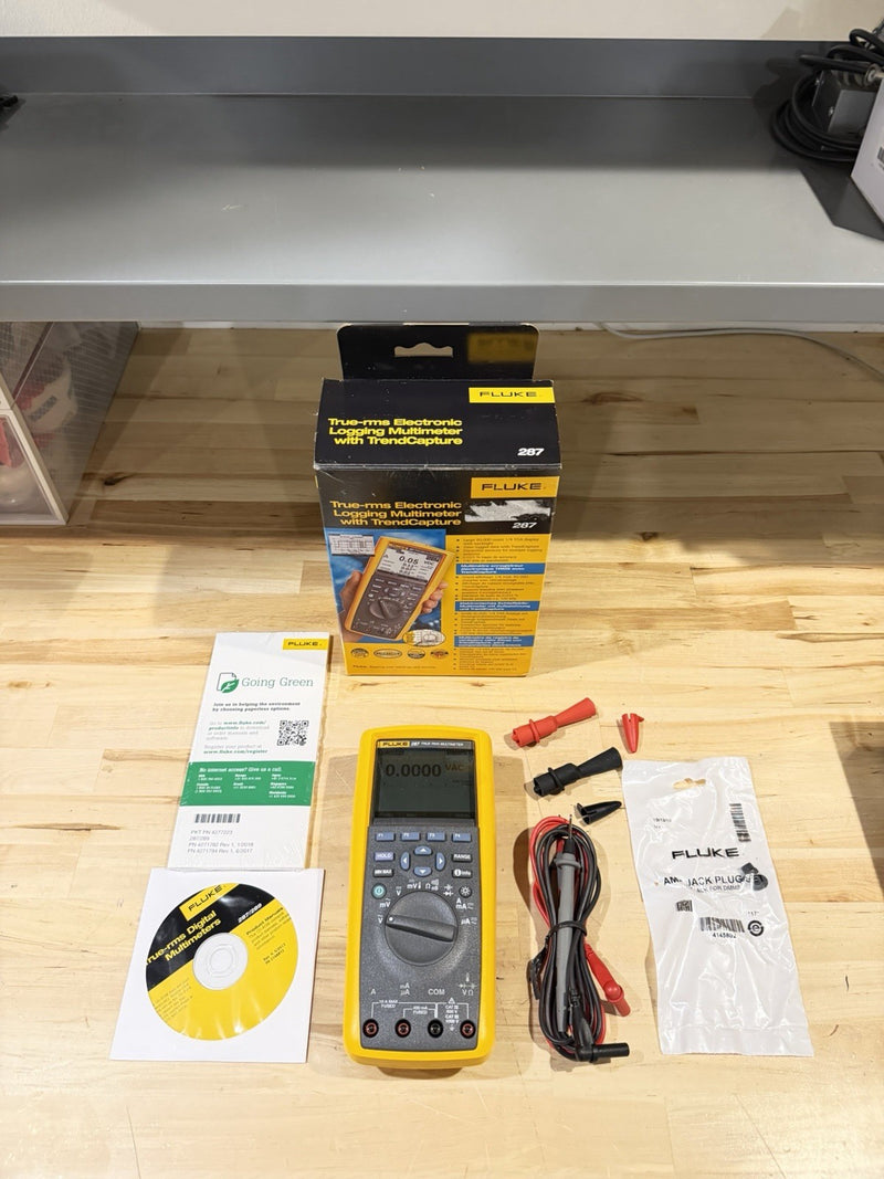 FLUKE 287 TRUE-RMS ELECTRONIC LOGGING MULTIMETER W/ TREND CAPTURE (NEW)