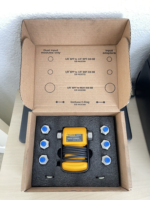 FLUKE 750P03 - DIFFERENTIAL PRESSURE MODULE, 0 - 5 PSI (0 - 350 MBAR), (0 - 35 K)