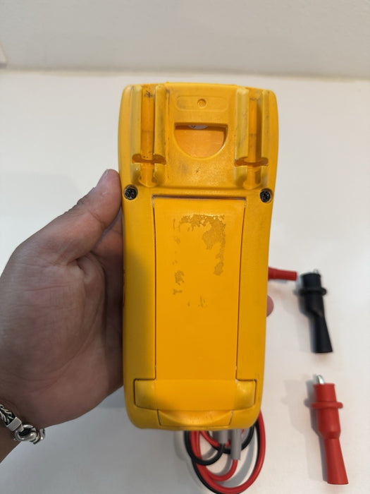 FLUKE 77-IV MULTIMETER W LEAD SET & CLIPS TESTED