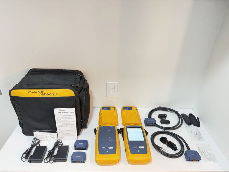 FLUKE NETWORKS DSX-5000 VERSIV CAT6 CAT6A LAN CABLE CERTIFIBER TESTER DSX 5000