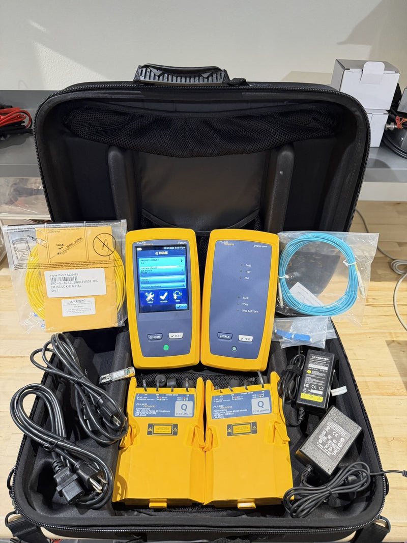 FLUKE NETWORKS CFP-100-Q CERTIFIBER PRO QUAD OLTS V1 WITH WIFI TESTED