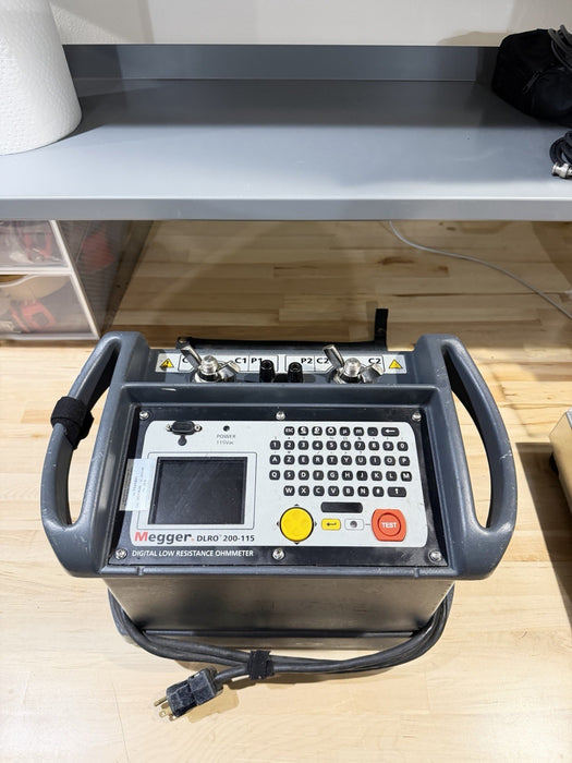 MEGGER DLRO 200-115 DIGITAL LOW RESISTANCE OHMMETER (CALIBRATED 2025) SHIPS FREE