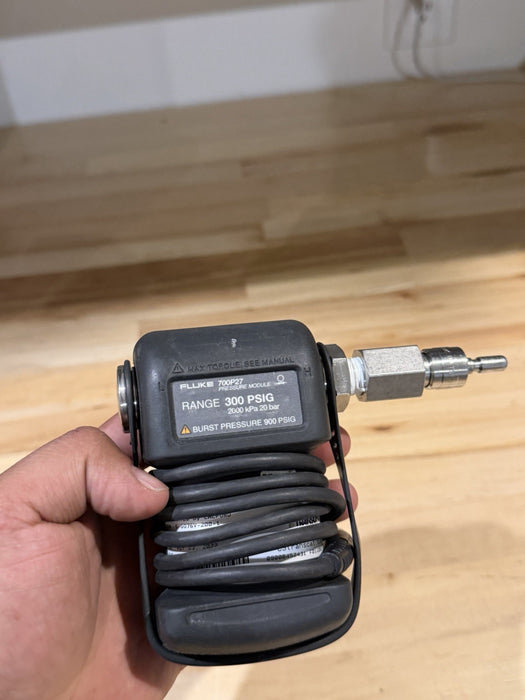 FLUKE 700P27 PRESSURE MODULE 300PSIG 2000KPA 20 BAR (TESTED) SHIPS FAST