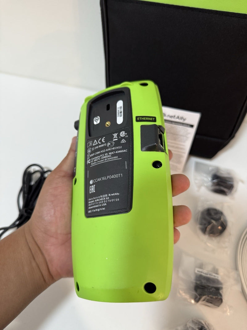 NETSCOUT AIRCHECK G2 KIT WITH ACCESSORIES TESTED