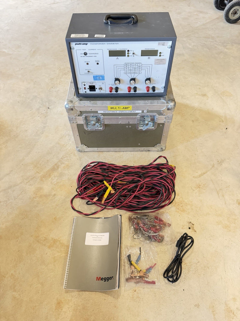 MULTI-AMP 830280 MEGGER TRANSFORMER OHMMETER 5A WINDING RESISTANCE TESTER
